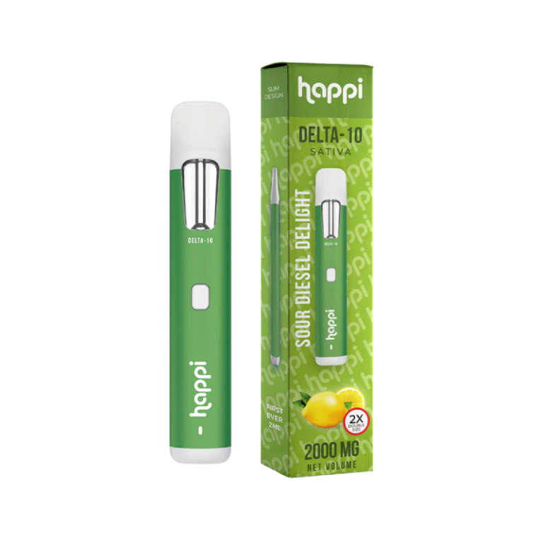 Happi Delta 10 THC Disposable Vape 2ML | 8 Flavors | Distro21